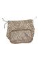 Ready-To-Weave Bag with Lining Base and Drawstring, 22X12 Cm, Mink Color