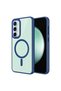 Galaxy S23 Fe Case Magsafe Transparent Back Face Camera Raised Silicone Gzst - 4