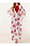 Black Halter Neck Maxi Dress And Printed Kimono Co-Ord Set - 6