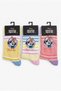 Licensed Minnie Mouse Women's Socks 3-Pack Adult Cotton Socks Daily Socks Gift Socks Mn22713 - 2
