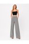 Women's Double-Breasted Waist Detailed Buttoned Wide-Leg Trousers Style Sweatpants - 2