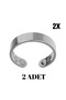 Magnetotherapy Ring (2 Pieces) - Adjustable Magnetic Therapy Ring - Gold & Silver