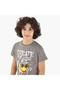 SmileyWorld Cotton Crew Neck Short Sleeves Pyjama Set with Fun Print - 5