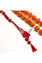 Premium Heated Baltic Amber Rosary 33 Beads 17mm Vibrant Orange Prayer Beads Tasbih 107g Red Silk Tassel - 2