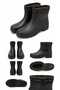 Winter Rubber Boots, Wool Inside - Half Zipper - 2
