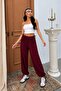 Women's Pants Loose Fit Elastic Cuffs Adjustable Waist Drawstring Thin Sandy Summer Jogger Baggy Pants - 2