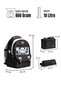 Rlx-1940 Set of 3 Children's Primary School Lunch Box with Pen Holder Lunch Box Bag Lunch Box Bag S Backpack Black - 7
