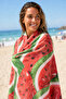 Digital Printed 70X150Cm Watermelon Patterned Beach Towel - Bath Towel - Sea Towel - 3