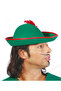 Classic Green Feathered Robin Hood Hunting Hat Party Costume Accessory Adult