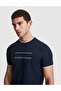 Navy Blue Slim Fit Crew Neck T-Shirt 50321064-Vr033 - 2