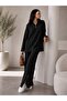 Women's Ribbed Collar and Side Zipper Cuffs Knitwear Set - 4
