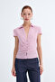 Buttoned Short Sleeve Shirt G8419 - 4