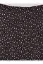 Brown Polka Dot Pleated Skirt with Elastic Waist - 6