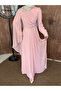 Mine Chiffon One-Shoulder Cape Women's Hijab Evening Dress - 5