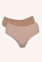 Cotton 2-Piece Hipster Beige Panties F3061Ax26Sp