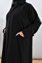 عباية ملكي سادة بجيوب من الامام - 2
