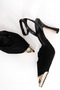 Monza Women's Lace Detailed Metal Toe Evening Dress Shoes B4703 - 3