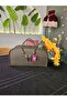 Antique Gold Bag Flower Basket - 2