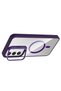 Galaxy S25 Case with Camera Stand, Magsafe Compatible, Transparent Back, Silicone Senk - 2