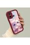 Xiaomi Redmi 12C Compatible Case Camera Protector Claret Red Silicone Couple Phone Case Cat Pattern - 2