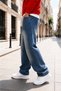 Men's Comfortable Baggy Jeans with Elastic Waist - 4