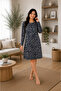 Women's Tunic Dress - Comfortable Fit - Plus Size - Patterned - Oversized - Viscose - 3