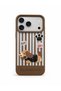 3D Dachshund Dog Figured Striped Silicone Phone Case Compatible with iPhone 17 Pro Max / 18 Pro Max