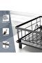 Dish Drying Rack, Space-Saving Dish Rack for Kitchen Counter, Stainless Steel Dish Rack with Cutlery Holder, Removable Dish Drainer, Drainboard and Adjustable Spout for Various Kitchenware,15x11x6.7'' - 6