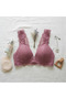 Women's Lace Front Snap Breastfeeding Bra Cherry Color Bb2718 - 3