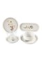 27 Piece Porcelain Dinnerware Set, 1x27cm Dinner Plate, 6x20cm Salad Plates, 6x15cm Saucer Plates, 2x26cm Oval Plates, 2x20cm Oval Plates, 4x Bowls, 6xGlass Cups | Dishwasher and Microwave S - 5