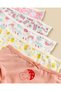 Girls Assorted Printed Briefs (Pack Of 5) - 2