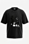 Dangerous Woman_6 Design Printed Oversize Black T-Shirt