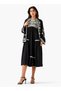 EMBROIDERED BUTTON DETAIL JACKET COVER UP - 3
