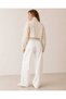 Women's Cream Stone and Seashell Embroidered Gabardine Crop Jacket Seasonal Design Jacket - 5