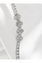 Women's Steel Anti-Tarnish Four-Leaf Lucky Clover Stone Waterway Bracelet - 3