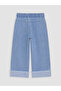 Wideleg Embroidered Girls' Jean Pants - 5