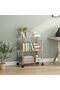 Heavy Duty 3-Tier Kitchen Cart - Chromed Steel, Load Capacity Up to 600kg - Adjustable Shelves, Ergonomic Handle and Basket - Wheels with Brakes - Suitable for Kitchen, Office, Bathroom - 8