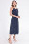 Sleeveless Skirt Bell Model Pique Modal Dress - 5