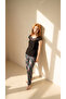 Black Lace Collar Detailed Viscose Short Sleeve Pajama Set - 2