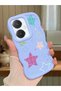 Vivo Y27 Compatible Case Camera Protector Blue Silicone Couple Phone Case Star Pattern