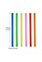 11MM 100Pcs Multi Colors Jumbo Smoothie Straws, Disposable Plastic Drinking Straws for Bubble Tea, Milkshakes and Juice, Individually Wrapped - 2