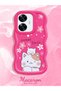 Realme C55 Compatible Case Camera Protector Red Silicone Couple Phone Case Cat Pattern - 2