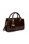 Imported Patent Leather Fabric Women's Hand and Shoulder Bag New Season - 3