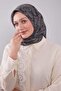 وشاح من القطن الحريري بنمط عرقي أخضر