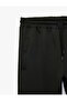 Scuba Fabric Pocketed, Ribbed, Lace-Up Waist Sweatpants - 7