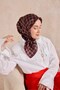 Twill Silk Scarf Plaid Red - 2