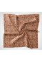 Cotton Polyester Soft Scarf Salmon Lilium Patterned Non-Slip Textured 90X90 - 5