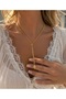 North Star Detailed Premium Quality Design Y Necklace Stainless Steel - 2