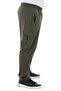 Men's Large Size Cargo Pocket Lycra Parachute Fabric Pants/Sweatpants Green - 2