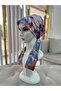 Scarf Bonnet Cotton Fabric Does Not Slip, Ready to Wear, Has a Tie at the Back - 2